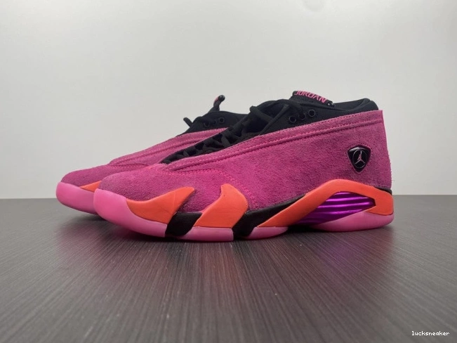 LUCY Shocking DH4121-600 (W) Pink 14 Retro Low Jordan 0716